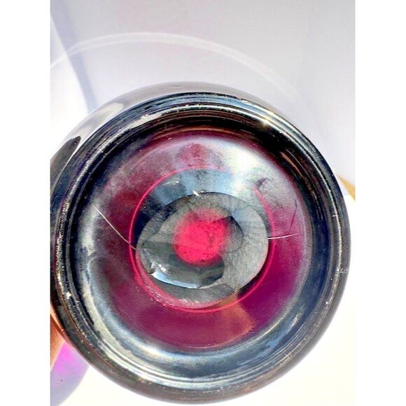 2 VTG Viking Glass Taperglow Amethyst  Candlestick Candleholder Purple 17.5" MCM - Picture 13 of 14